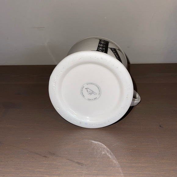 Anthropologie Cream and Black Ceramic Letter K Mug - Picture 7 of 7